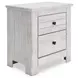 Fenderport Whitewash Panel Bedroom Set with Storage Footboard