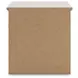 Fenderport Whitewash 2 Drawer Nightstand with USB Charging