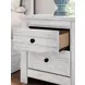 Fenderport Whitewash 2 Drawer Nightstand with USB Charging