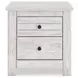 Fenderport Whitewash Panel Bedroom Set with Storage Footboard