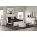 Gerridan White and Gray 6 Drawer Dresser with Rectangular Mirror