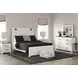 Gerridan White and Gray 6 Drawer Dresser with Rectangular Mirror