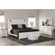 Gerridan White and Gray 6 Drawer Dresser with Rectangular Mirror