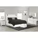 Gerridan White and Gray 6 Drawer Dresser with Rectangular Mirror