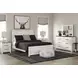 Gerridan White and Gray 6 Drawer Dresser with Rectangular Mirror