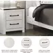 Gerridan White And Gray Nightstand