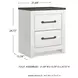 Gerridan White And Gray Nightstand
