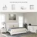 Gerridan White And Gray King Panel Bed