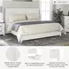 Gerridan White And Gray King Panel Bed