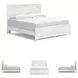 Gerridan White And Gray King Panel Bed