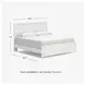 Gerridan White And Gray King Panel Bed