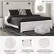 Gerridan White King Panel Bed