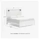 Gerridan White King Panel Bed