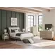 Cielden Brown and Beige 6 Drawer Dresser with Rectangular Mirror