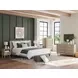 Cielden Soft Gray King Upholstered Panel Bed