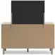 Cielden Brown and Beige 6 Drawer Dresser with Rectangular Mirror