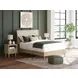 Cielden Brown and Beige Queen Panel Headboard