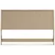 Cielden Brown and Beige King Panel Headboard
