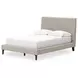 Cielden Soft Gray Full Upholstered Panel Bed