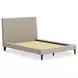 Cielden Soft Gray Full Upholstered Panel Bed