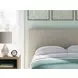 Cielden Soft Gray Full Upholstered Panel Bed