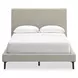 Cielden Soft Gray Full Upholstered Panel Bed
