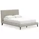 Cielden Soft Gray Queen Upholstered Panel Bed