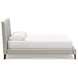 Cielden Soft Gray Queen Upholstered Panel Bed