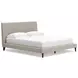 Cielden Soft Gray California King Upholstered Panel Bed