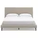 Cielden Soft Gray California King Upholstered Panel Bed