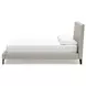 Cielden Soft Gray California King Upholstered Panel Bed