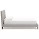 Cielden Soft Gray California King Upholstered Panel Bed