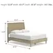 Cielden Tan Queen Panel Bed