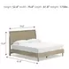 Cielden Tan King Panel Bed