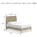 Cielden Tan Full Panel Bed