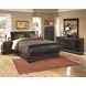 Huey Vineyard Black 6 Drawer Dresser and Rectangular Mirror