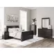 Huey Vineyard Black 6 Drawer Dresser and Rectangular Mirror