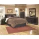 Huey Vineyard Black 6 Drawer Dresser and Rectangular Mirror