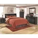 Huey Vineyard Black 6 Drawer Dresser and Rectangular Mirror