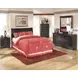Huey Vineyard Black 6 Drawer Dresser and Rectangular Mirror