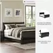 Huey Vineyard Black Queen Sleigh Bed