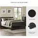 Huey Vineyard Black Queen Sleigh Bed