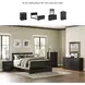 Huey Vineyard Black Queen Sleigh Bed