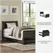 Huey Vineyard Black Twin Sleigh Bed