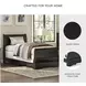 Huey Vineyard Black Twin Sleigh Bed