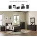 Huey Vineyard Black Twin Sleigh Bed