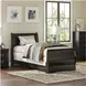 Huey Vineyard Black Twin Sleigh Bed