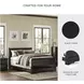 Huey Vineyard Black Full Sleigh Bed