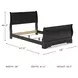 Huey Vineyard Black Full Sleigh Bed