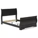 Huey Vineyard Black Full Sleigh Bed